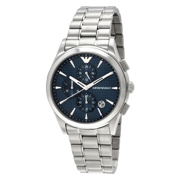 NWT Authentic Emporio Armani Quartz Blue Dial Men's Watch - Picture 1 of 3